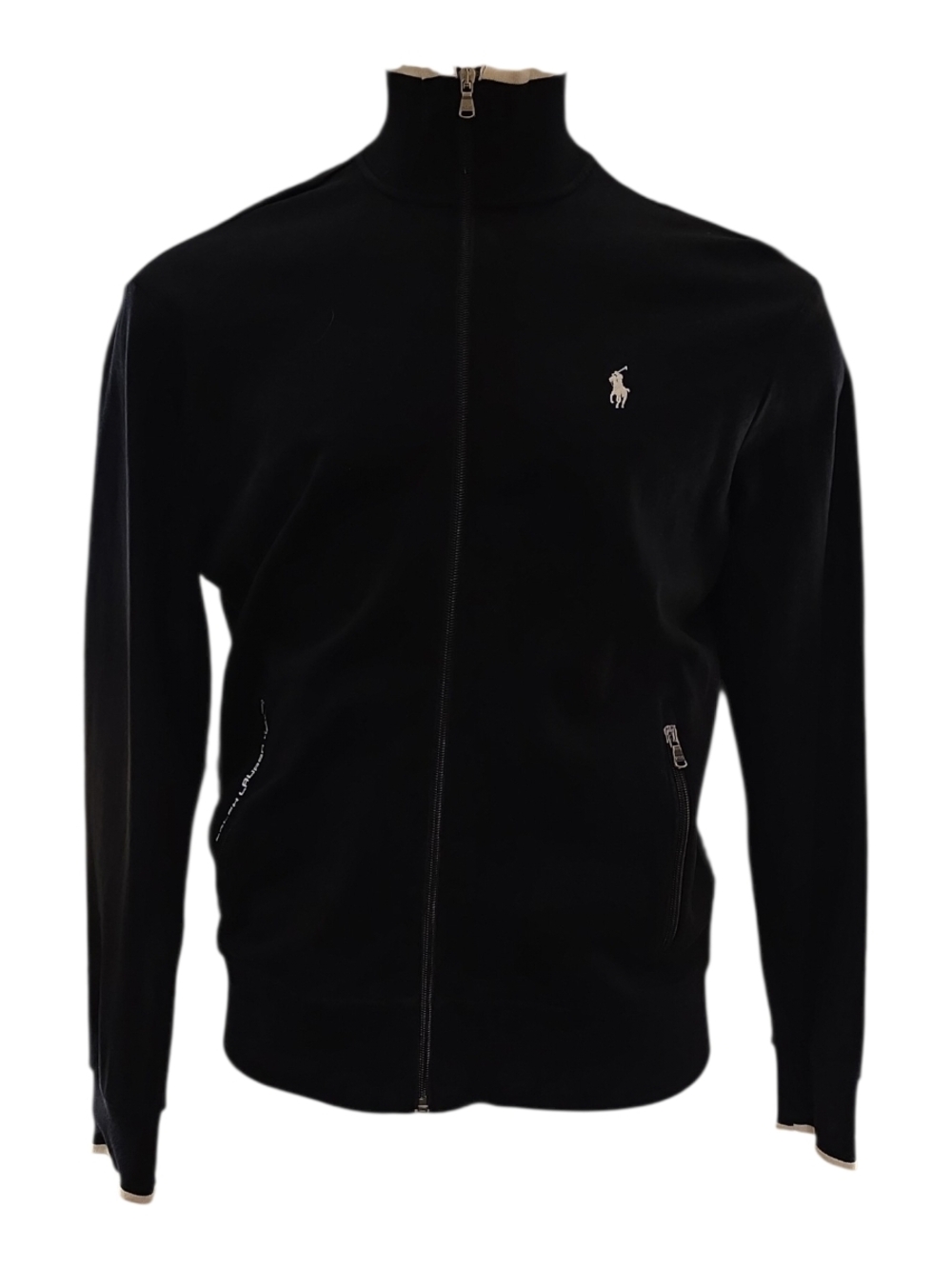 Polo by Ralph Lauren Black Full-Zip Men's Sweater Jacket